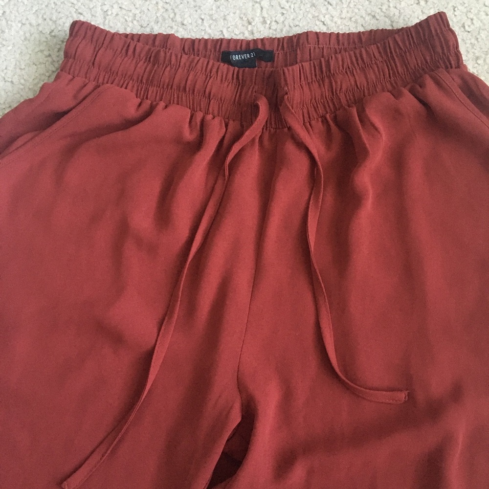 Forever21 Flowy Burgundy Pants